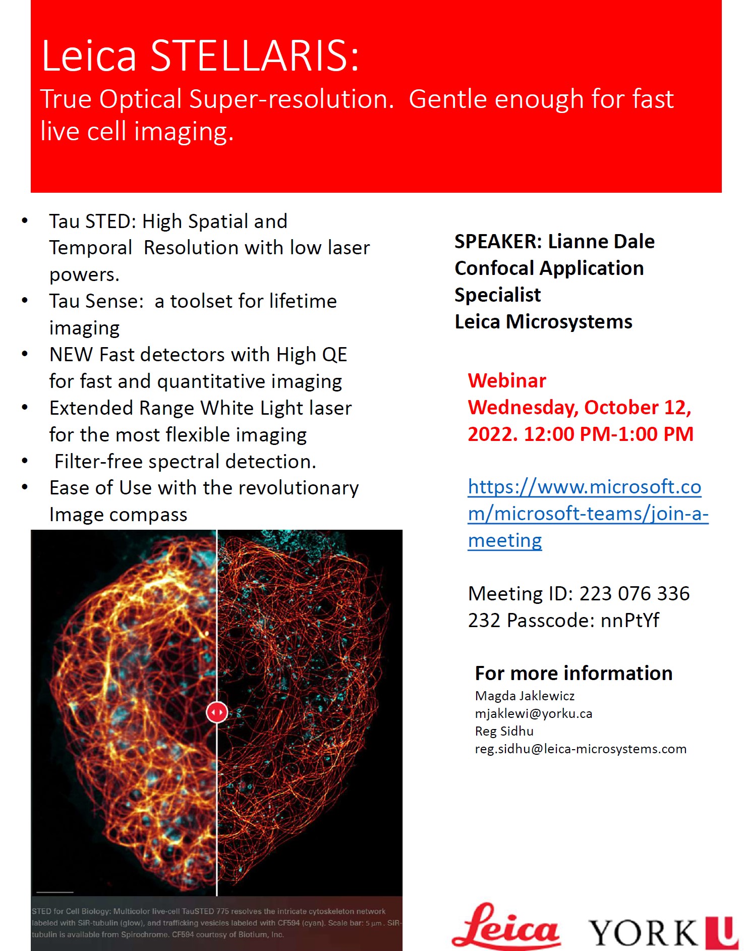 webinar poster with date and time